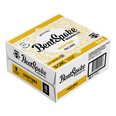 BentSpoke Shifters Pale Lager 4.4% 375ml Can Case of 16