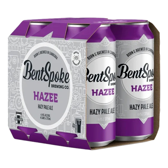 BentSpoke Hazee Hazy Pale Ale 375ml Can 4 Pack - Camperdown Cellars