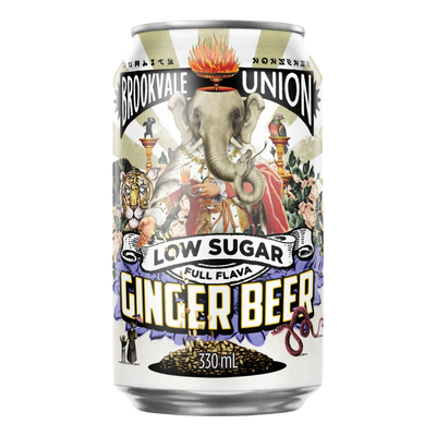 Brookvale Union Low Sugar Alcoholic Ginger Beer 330ml Can 6 Pack