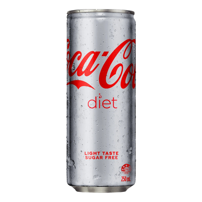 Coca-Cola Diet Mini 250ml Can Case of 24
