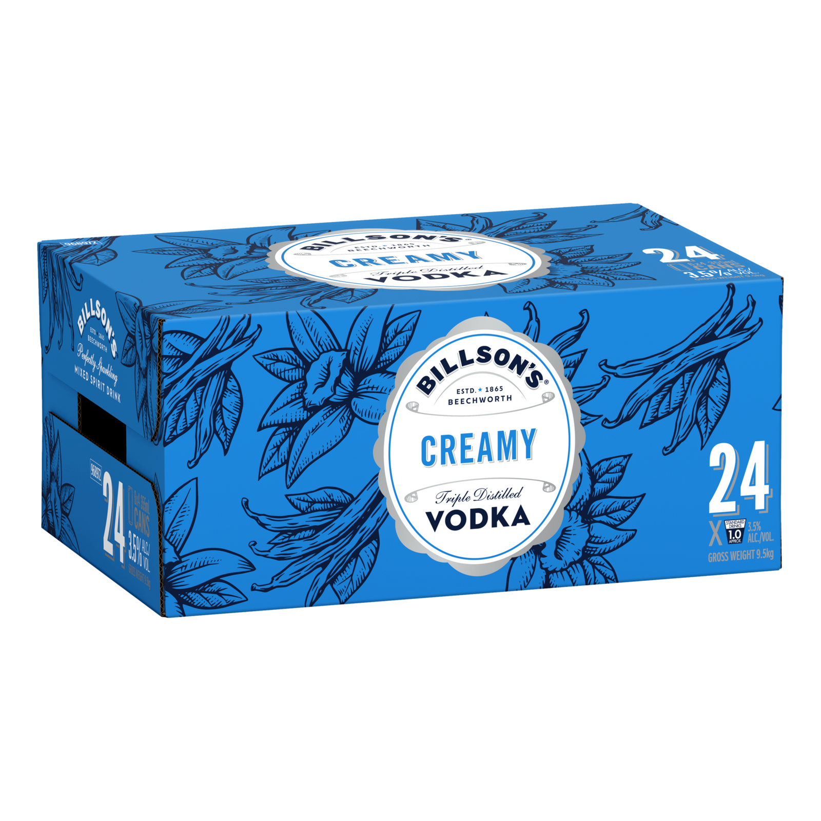 Billson's Creamy Vodka 3.5% 355ml Can Case Case of 24