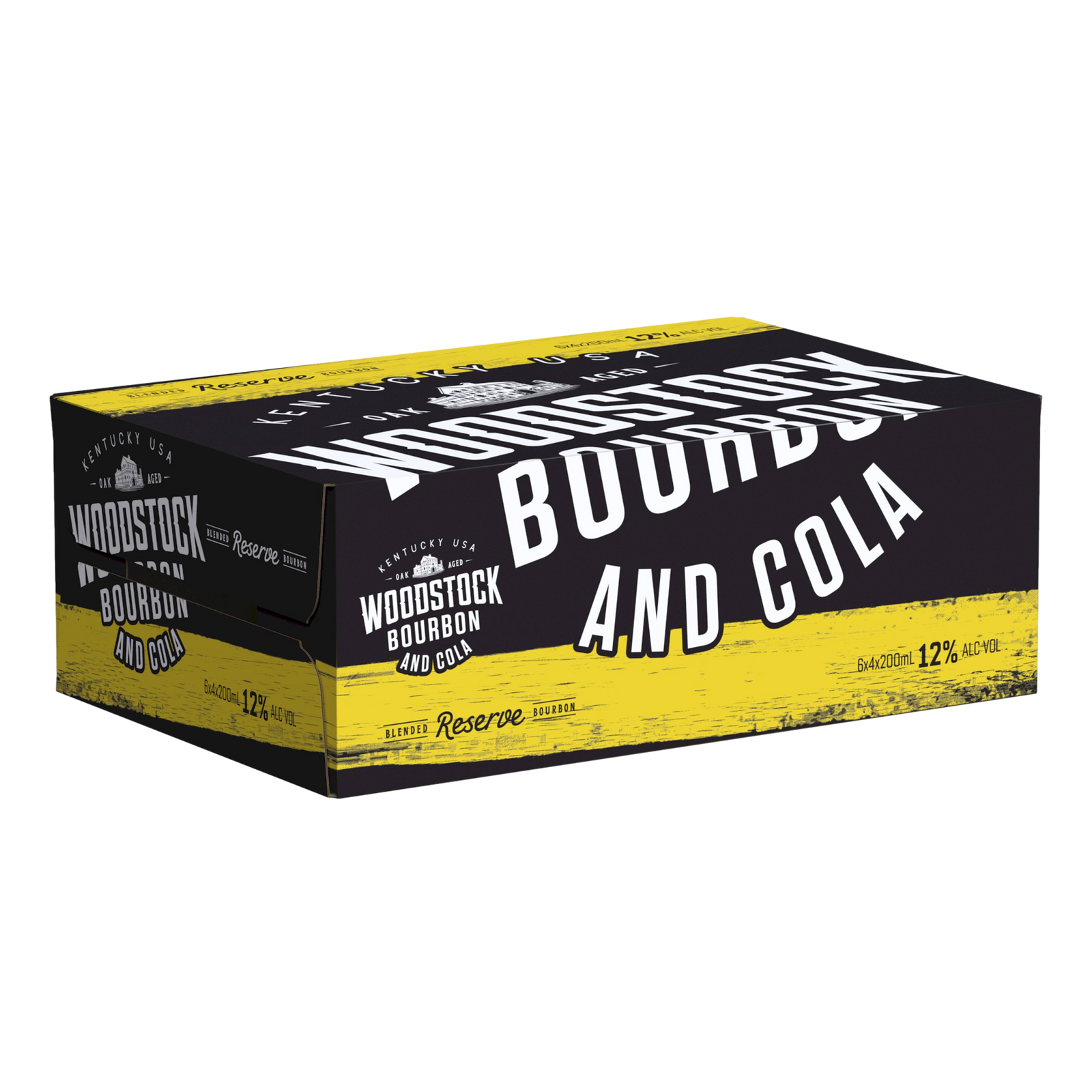 Woodstock Bourbon & Cola 12% 200ml Can Case of 24