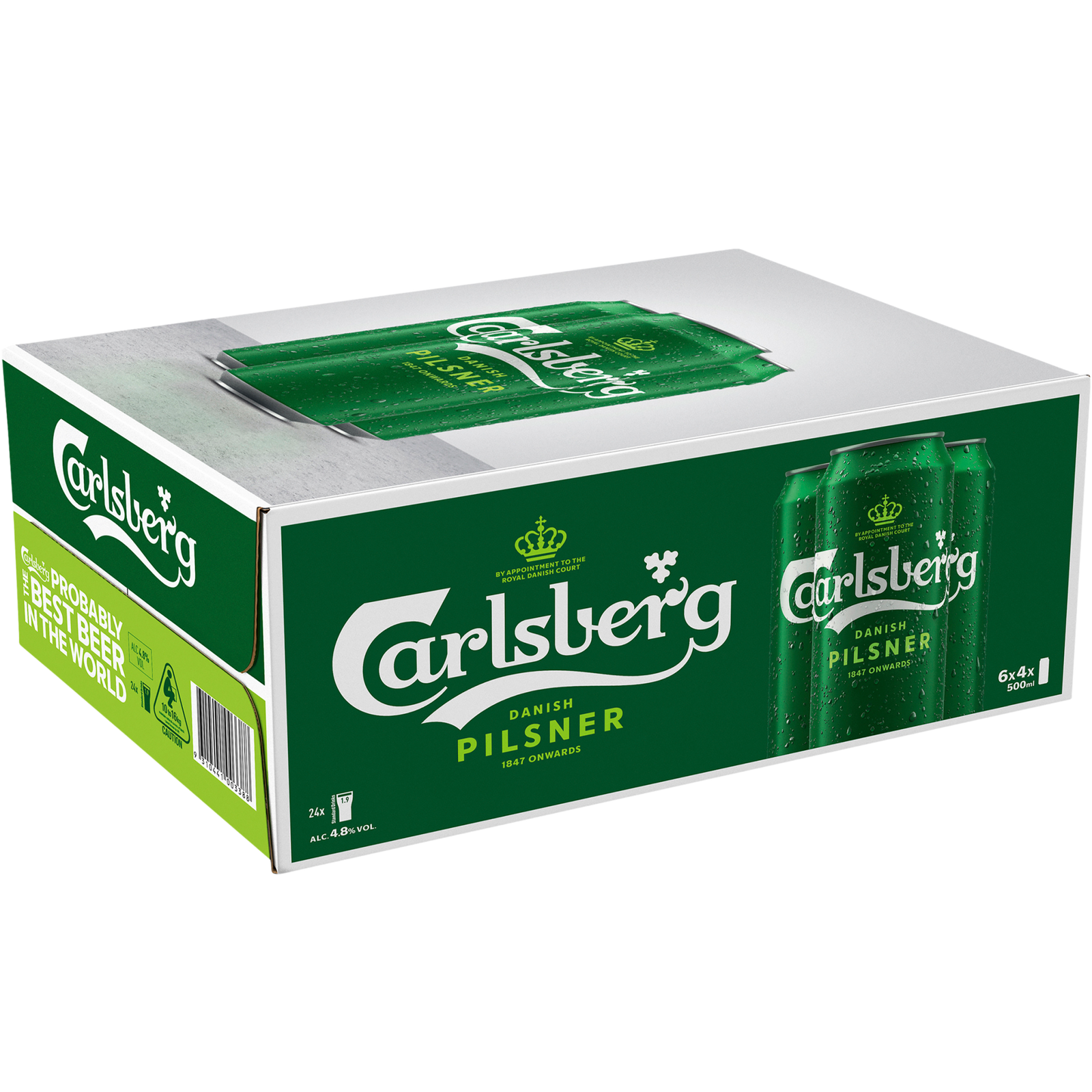 Carlsberg Danish Pilsner 500ml Can Case of 24