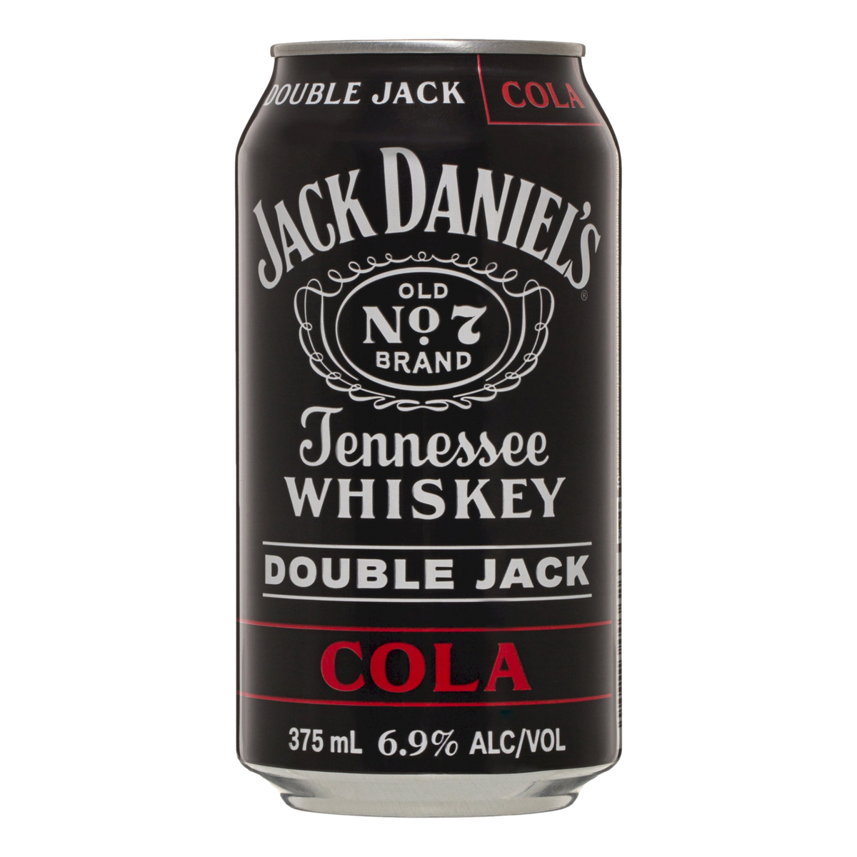 Jack Daniel's Double Jack & Cola 6.9% 375ml Can 4 Pack