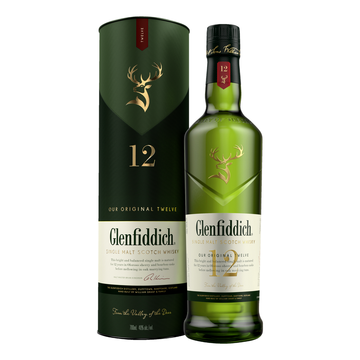 Glenfiddich Single Malt Scotch Whisky 12YO 700ml