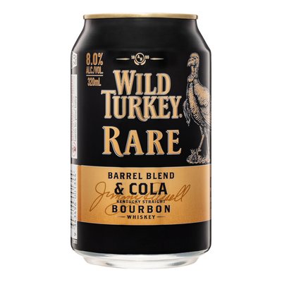 Wild Turkey Rare & Cola 8% 320ml Can Case of 24