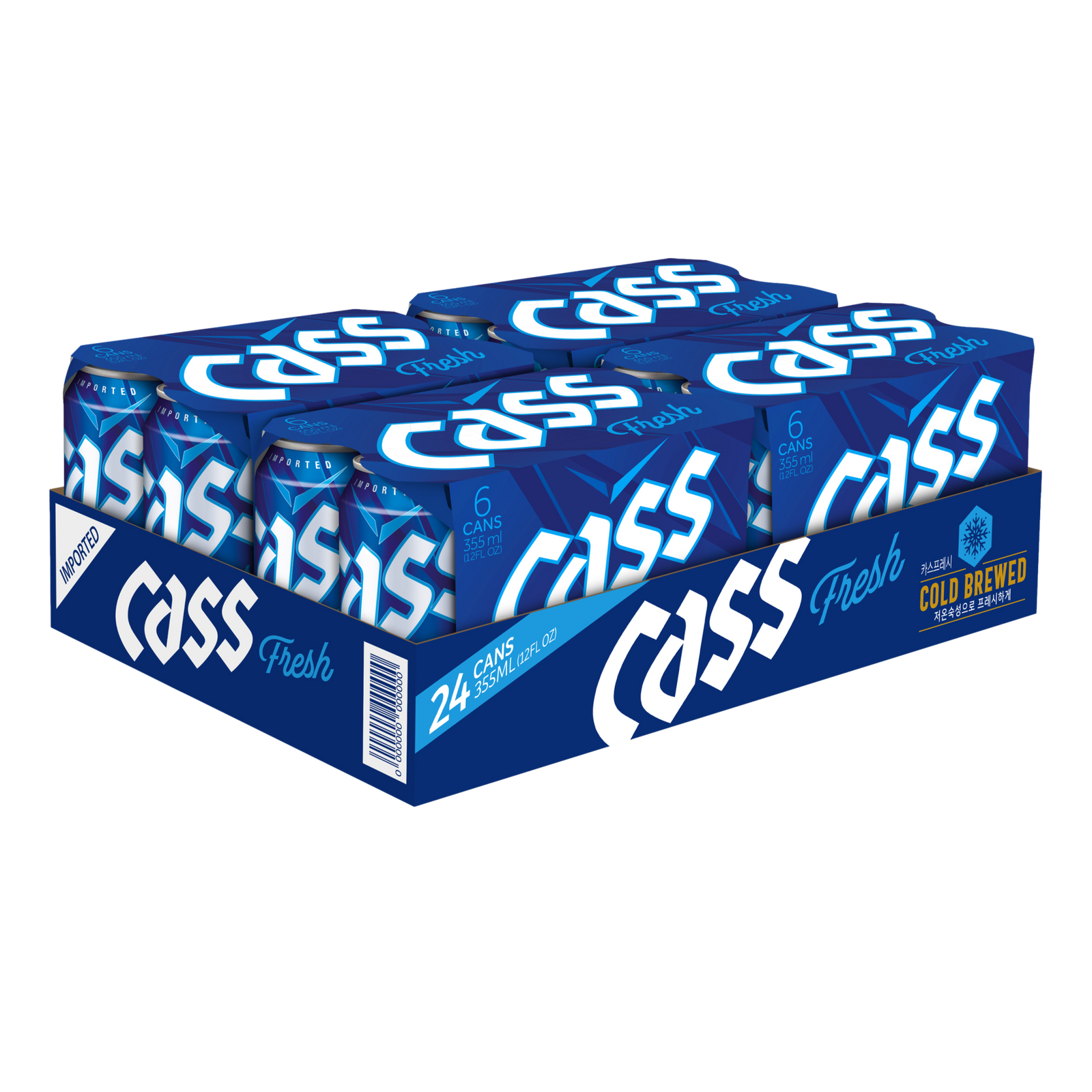 Cass Fresh Korean Lager 355ml Can Case of 24