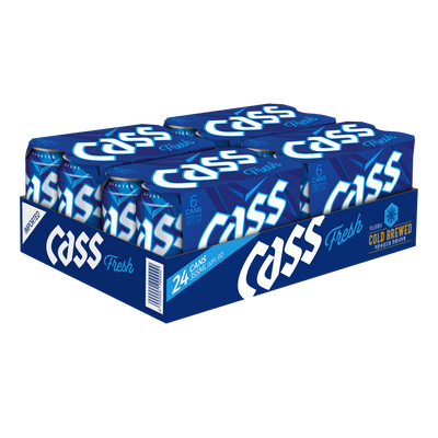 Cass Fresh Korean Lager 355ml Can Case of 24
