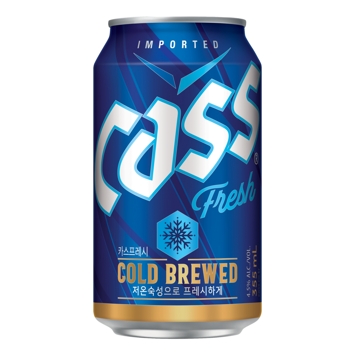 Cass Fresh Korean Lager 355ml Can Single