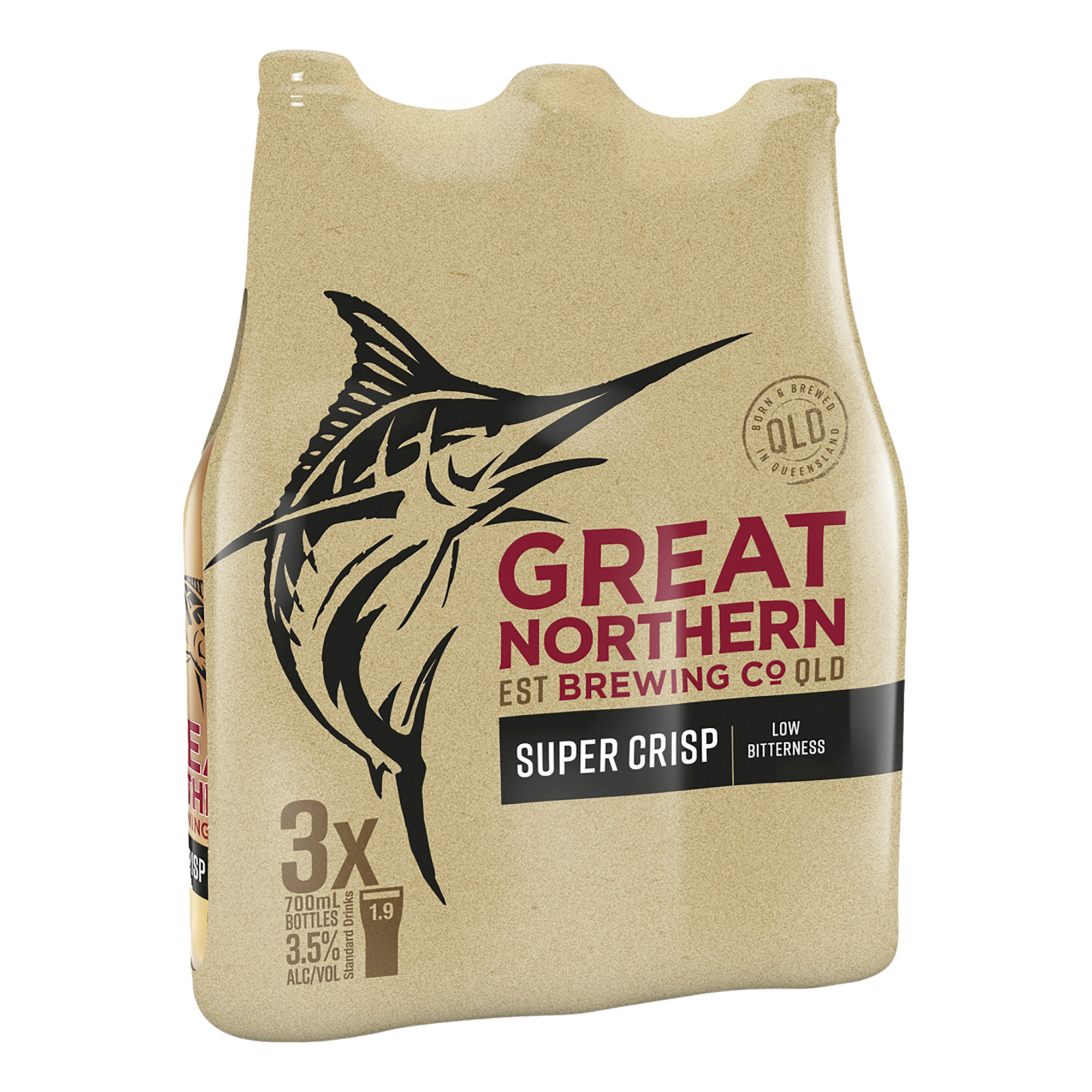 Great Northern Super Crisp Lager 3.5% 700ml Bottle 3 Pack