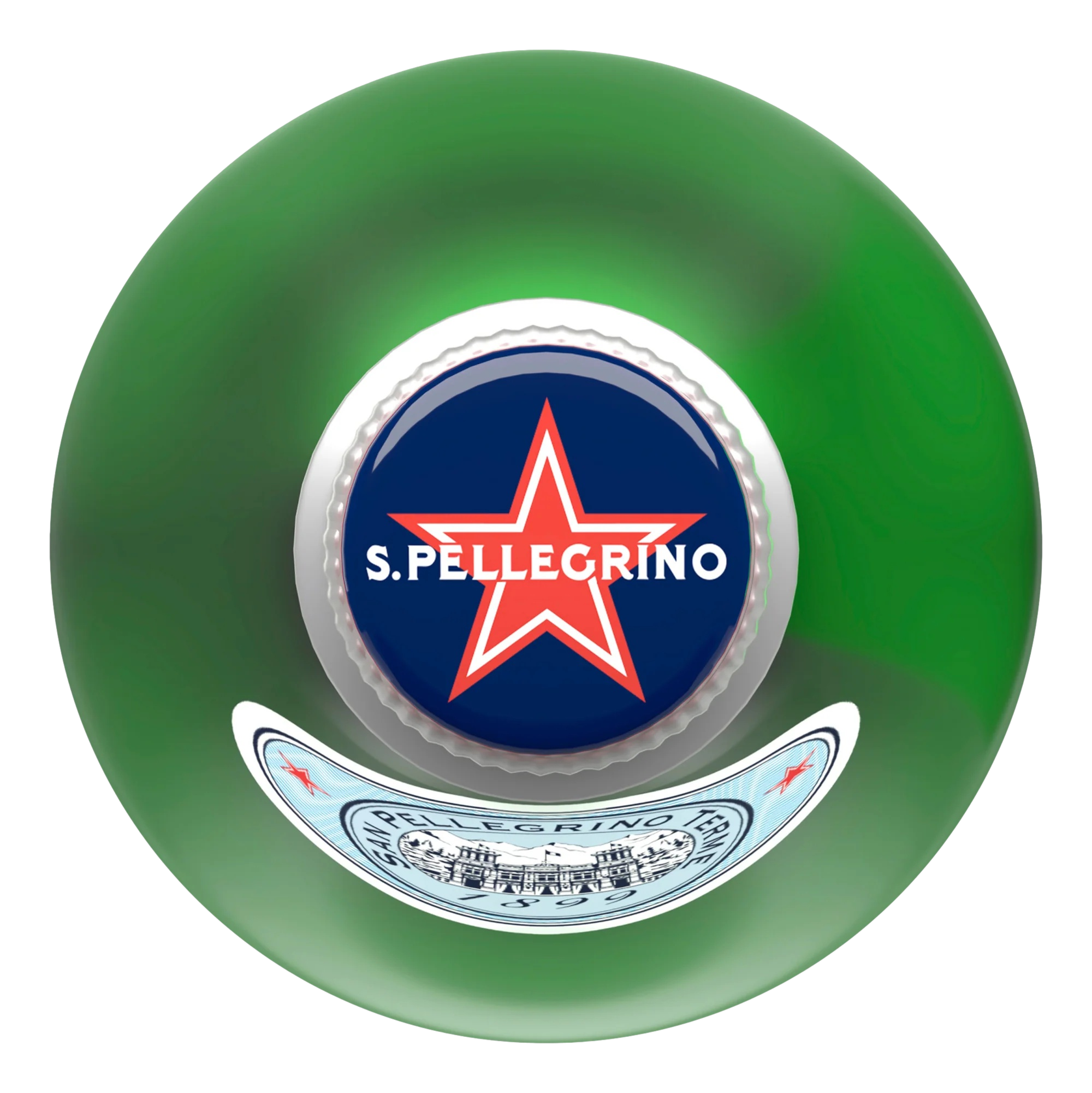 San Pellegrino Sparkling Mineral Water 1L Glass Bottle Single