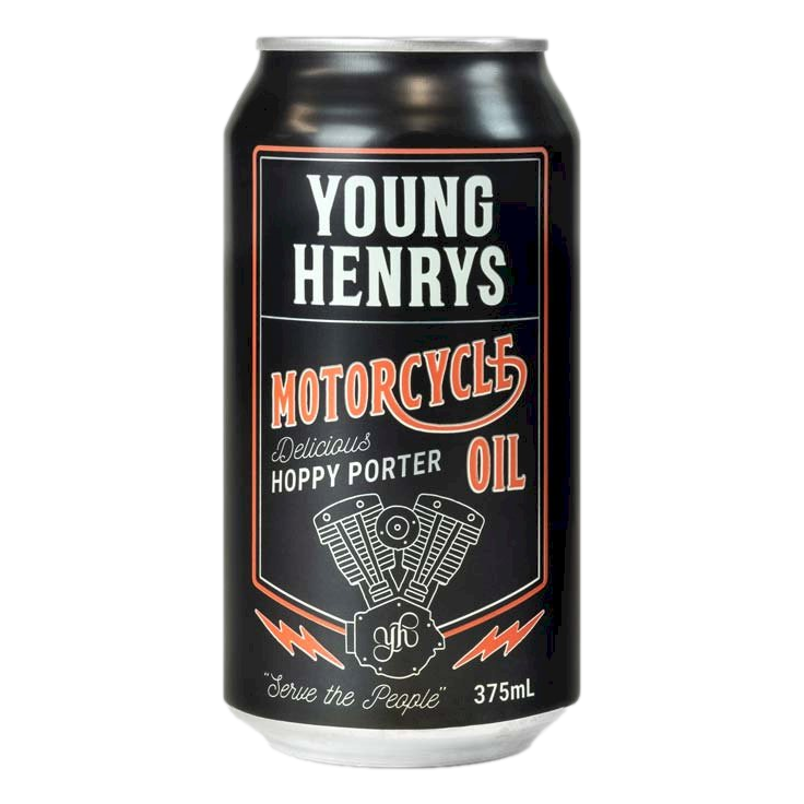 Young Henrys Motorcycle Oil Hoppy Porter 375ml Can 4 Pack