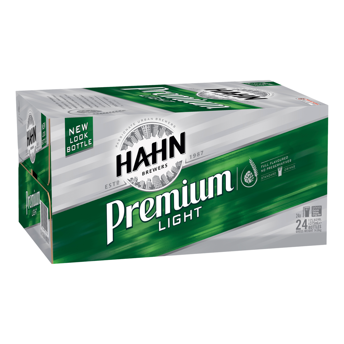 Hahn Premium Light Lager 375ml Bottle Case of 24