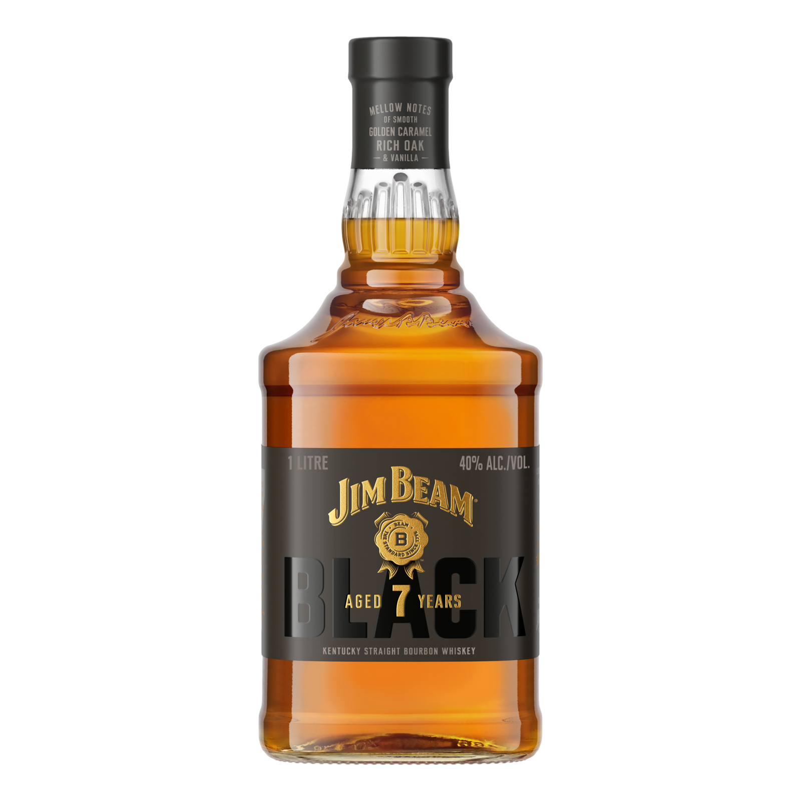 Jim Beam Black Label Extra Aged Bourbon Whiskey 7YO 1L