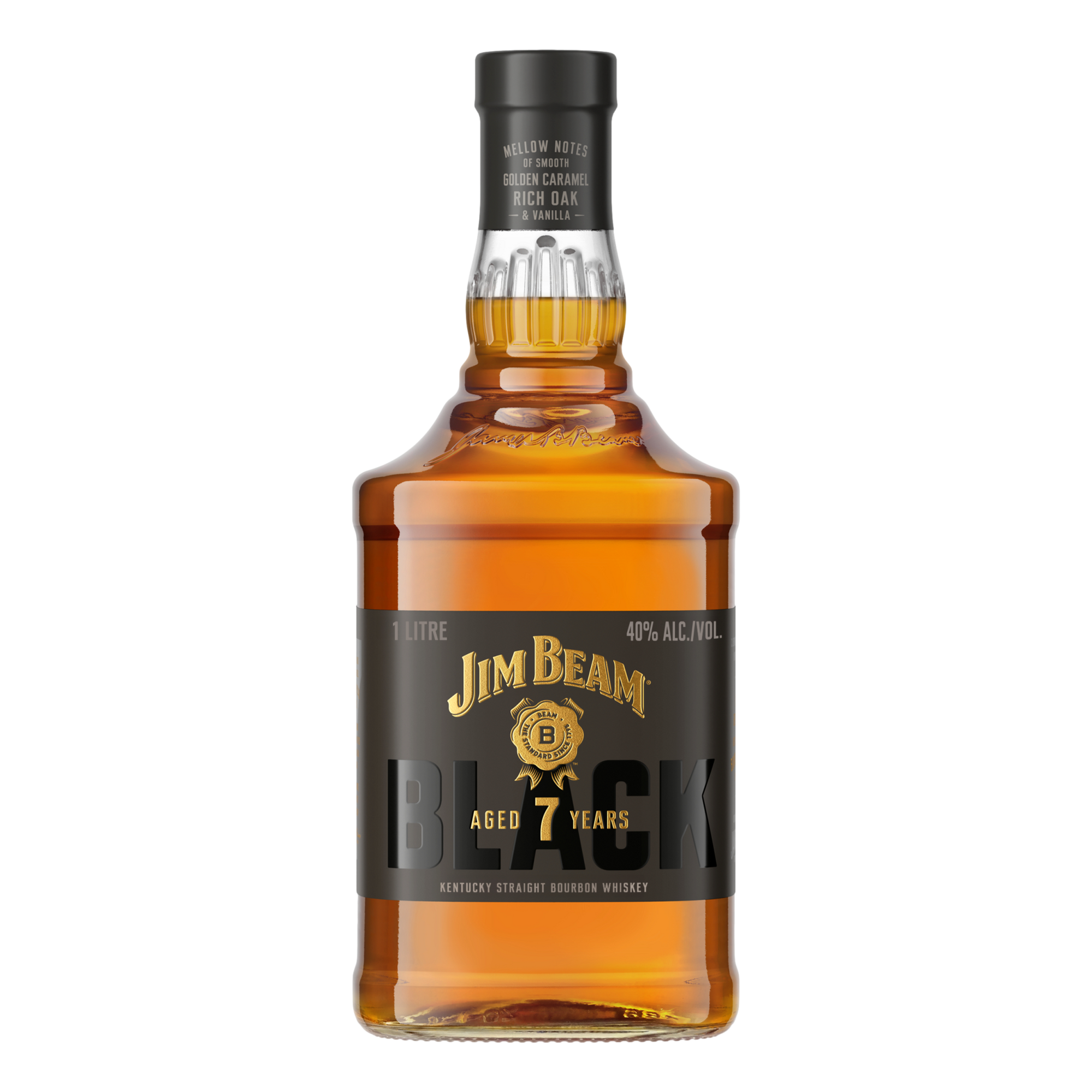 Jim Beam Black Label Extra Aged Bourbon Whiskey 7YO 1L