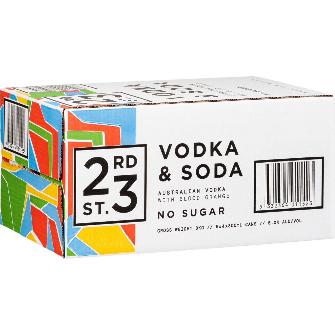 23rd Street Vodka & Blood Orange 300ml Can Case of 24