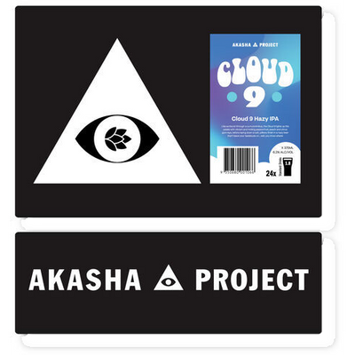 Akasha Cloud 9 Hazy IPA 375ml Can Case of 24