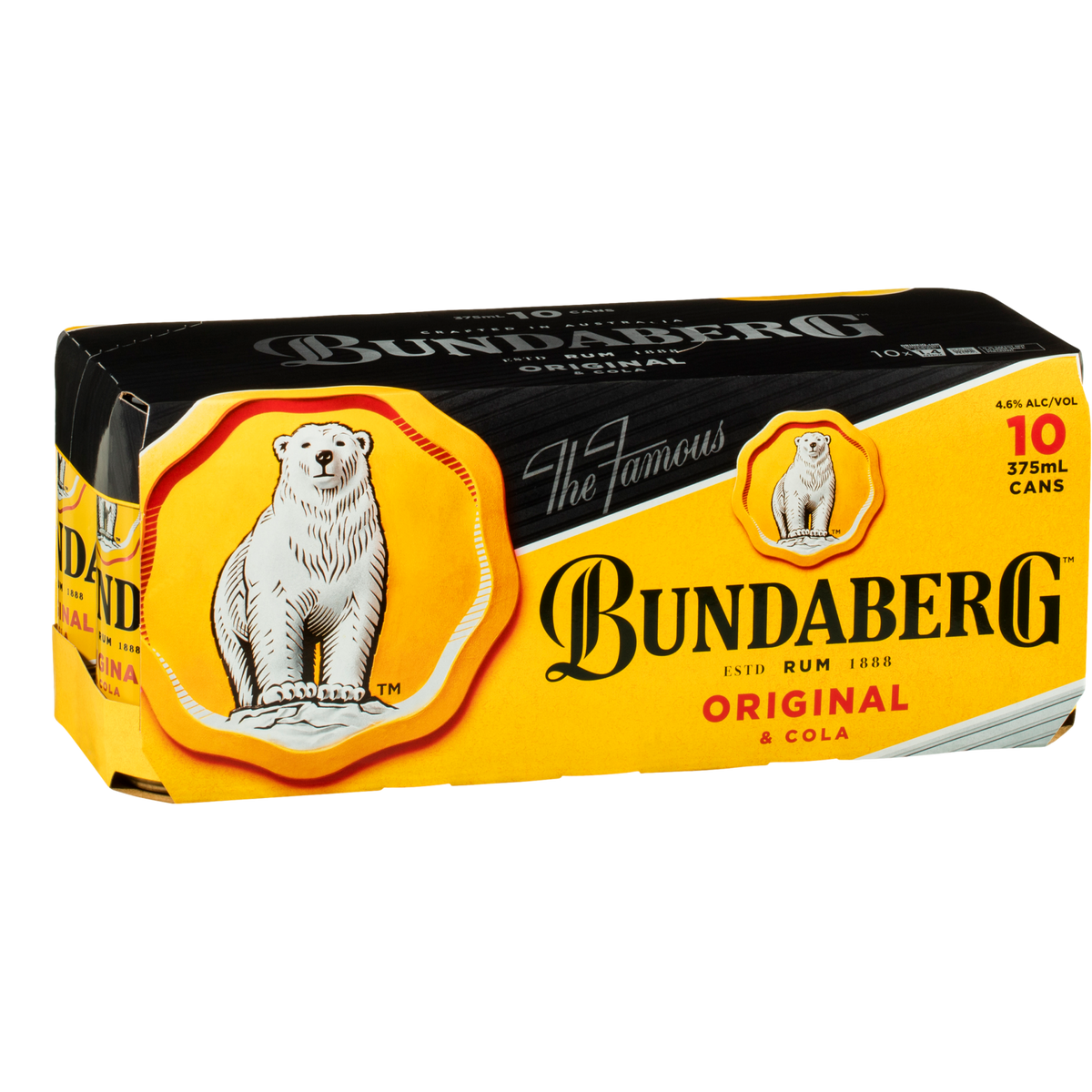 Bundaberg Original UP Rum & Cola 375ml Can 10 Pack