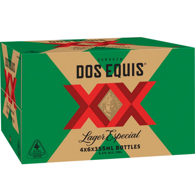 Dos Equis Lager Especial 355ml Bottle Case of 24