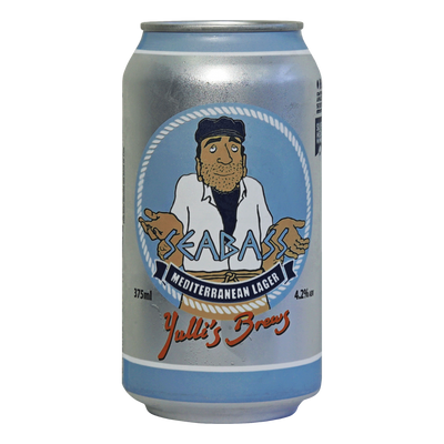 Yulli's Seabass Mediterranean Lager 375ml Can 6 Pack