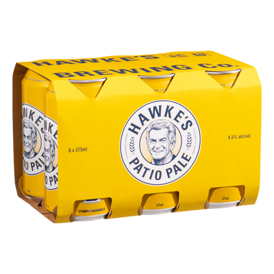 Hawke's Patio Pale 375ml Can 6 Pack