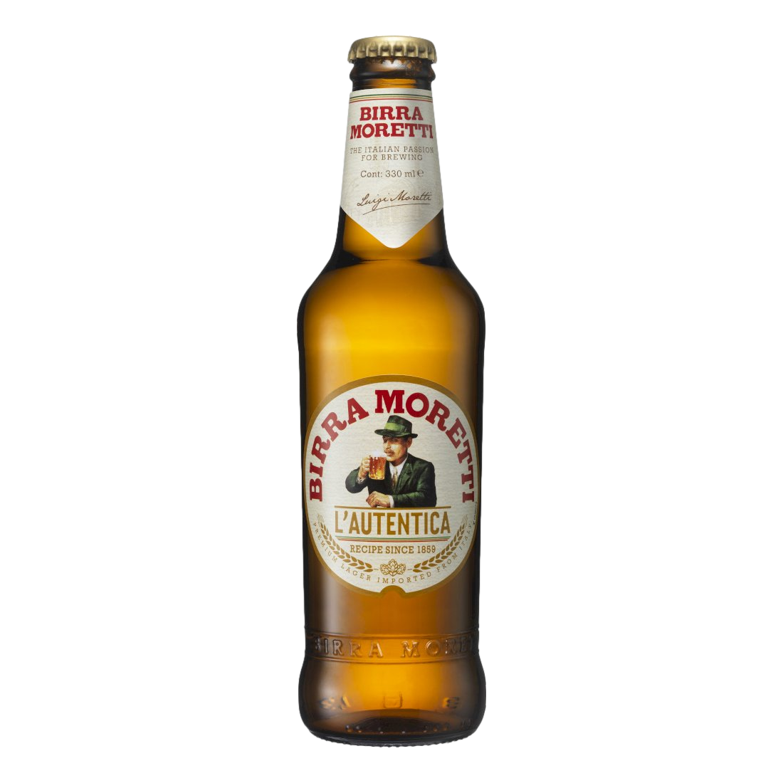 Birra Moretti Premium Lager 330ml Bottle 6 Pack