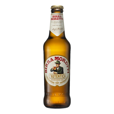 Birra Moretti Premium Lager 330ml Bottle Case of 24