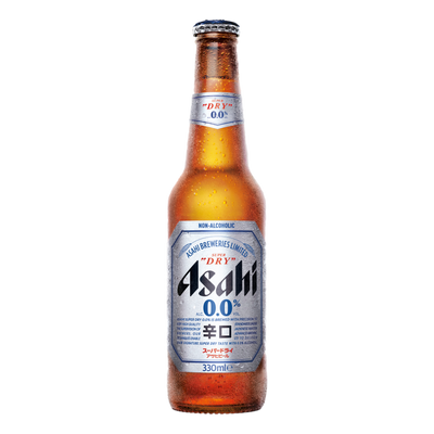 Asahi Super Dry Non-Alcoholic Lager 0.0% 330ml  Case of 24