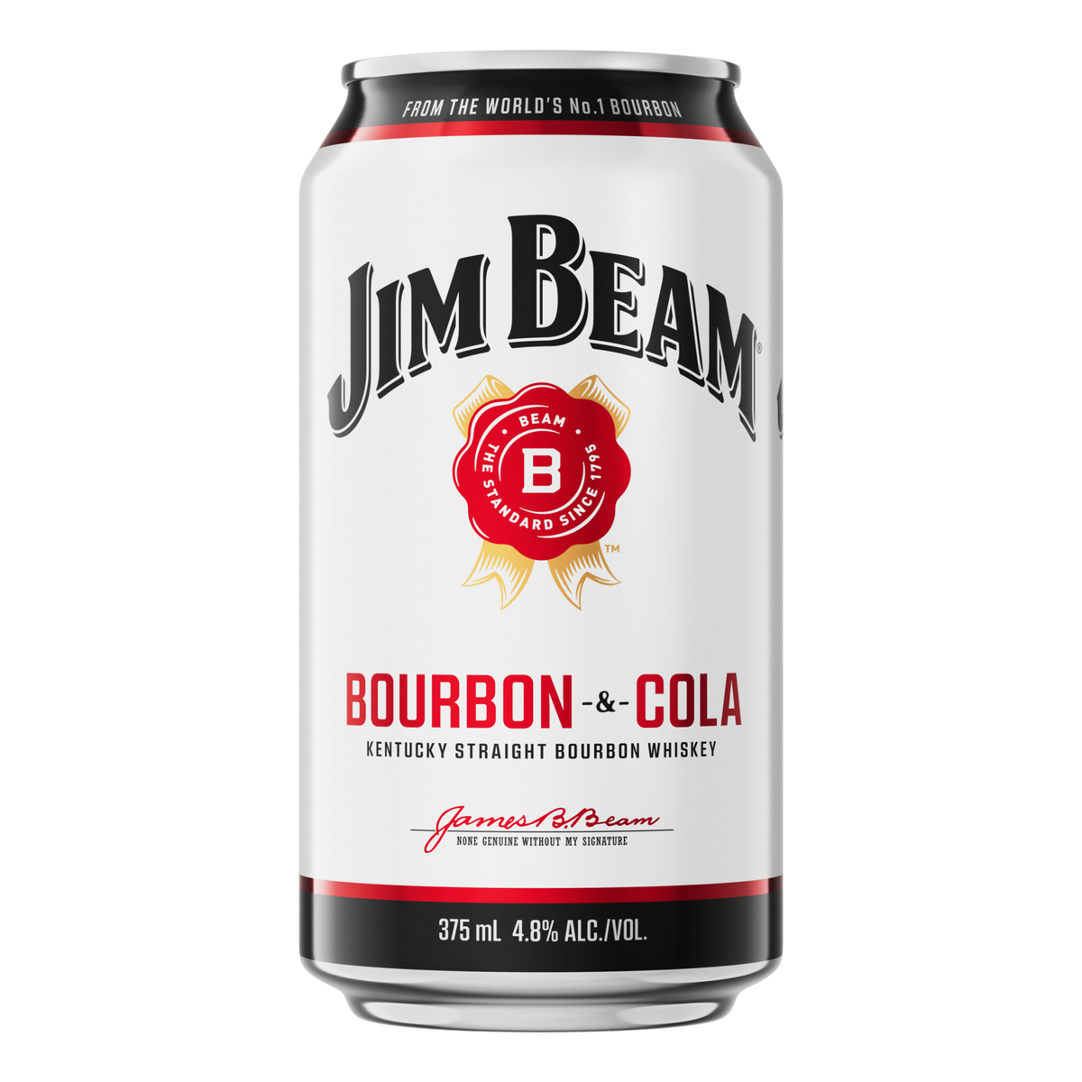 Jim Beam White & Cola 375ml Can 10 Pack