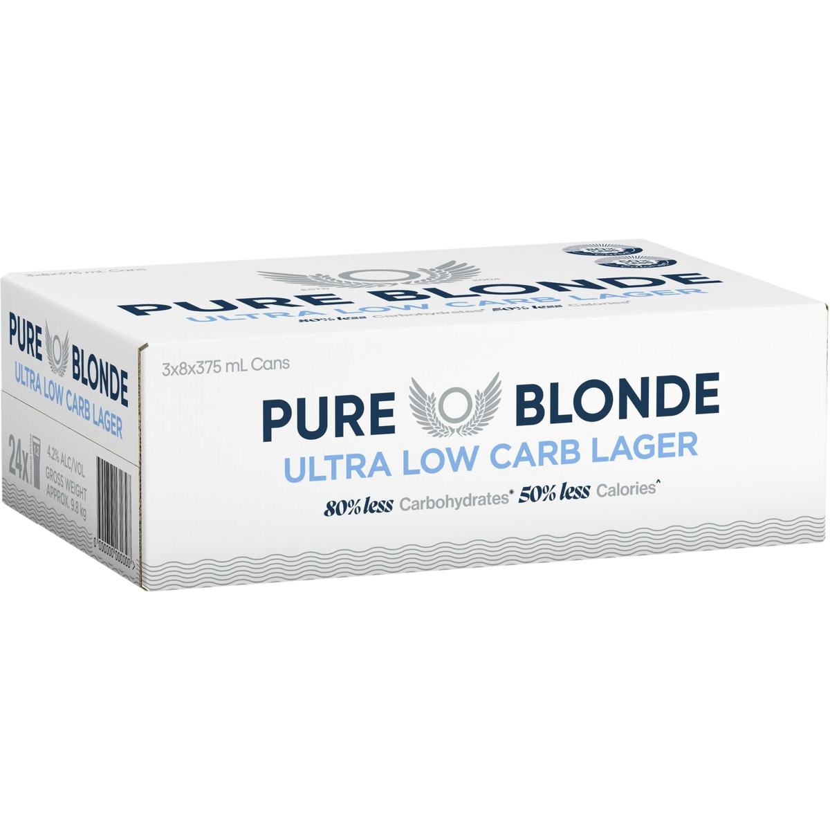 Pure Blonde Ultra Low Carb 80% Lager 375ml Can Case of 24