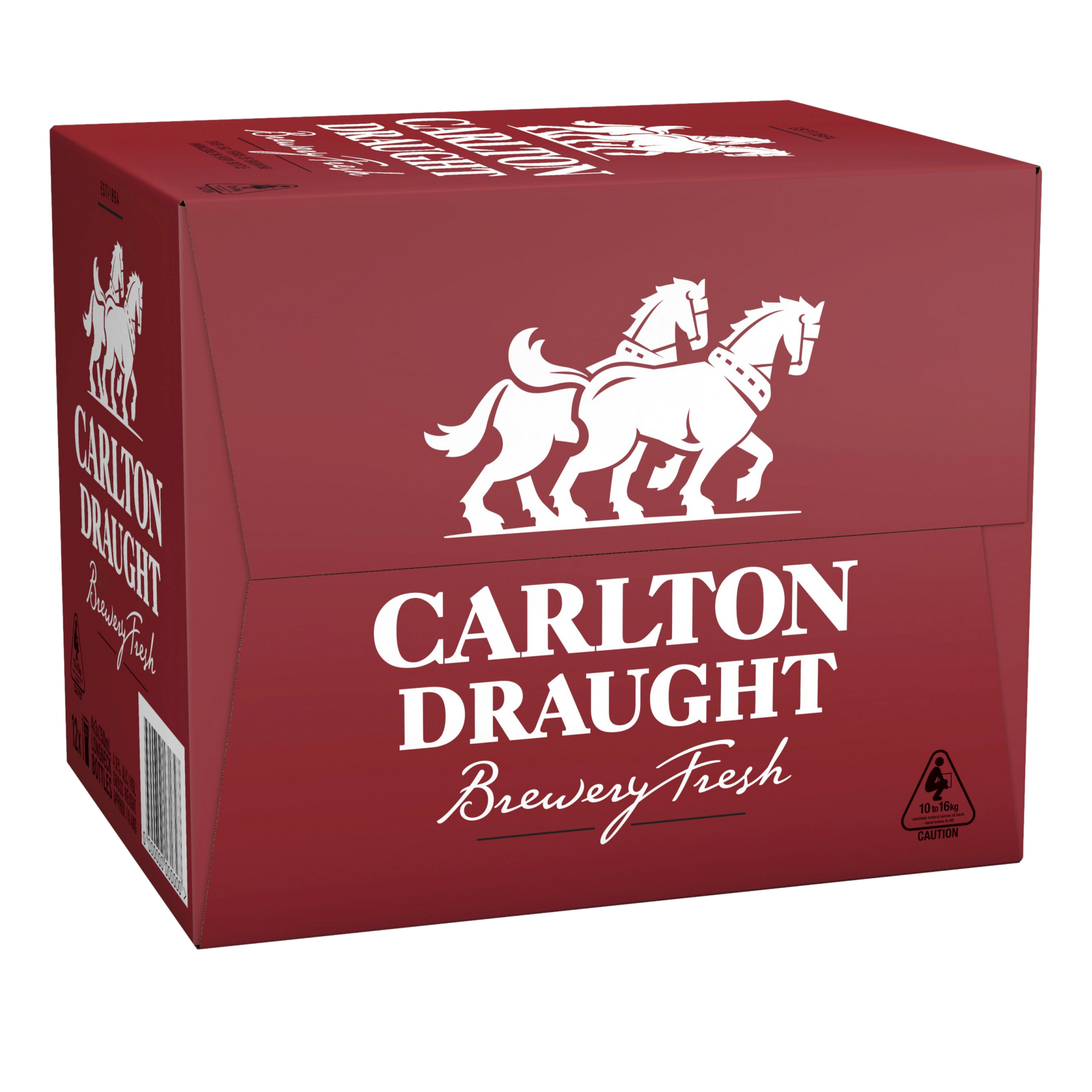 Carlton Draught Lager 750ml Bottle Case of 12