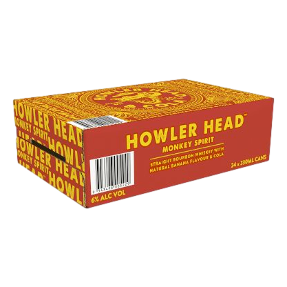 Howler Head Banana Flavoured Kentucky Straight Bourbon Whiskey & Cola 330ml Can Case of 24