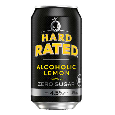 Hard Rated Alcoholic Lemon 375ml Can Case of 30