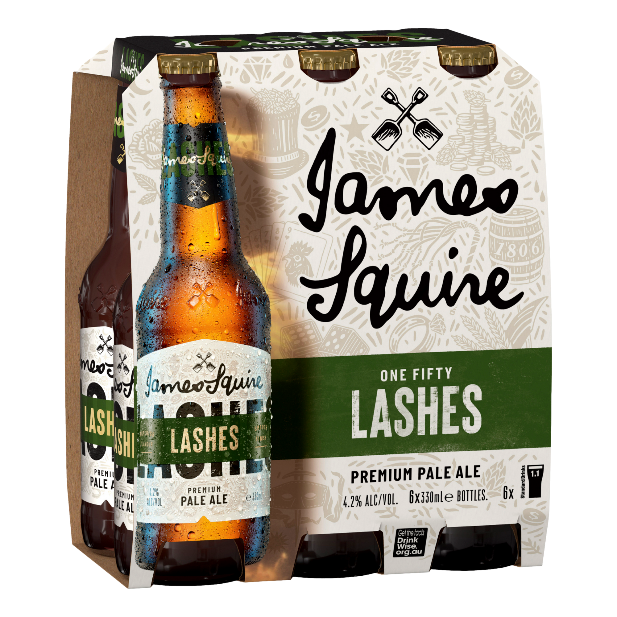 James Squire 150 Lashes Pale Ale 330ml Bottle 6 Pack