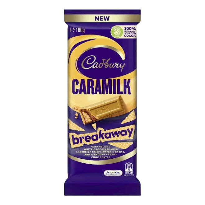 Cadbury Caramilk Breakaway Block 180g