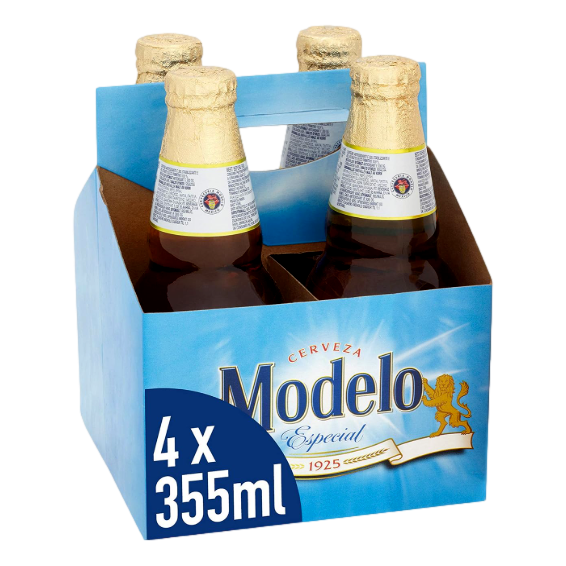 Modelo Especial Cerveza 355ml Bottle 4 Pack
