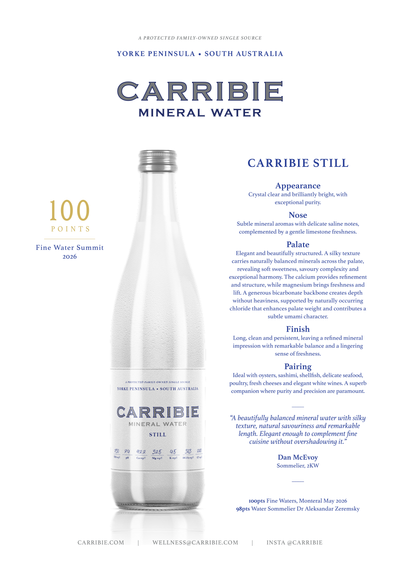 Carribie Still Vintage Mineral Water 750ml Bottle Case of 12