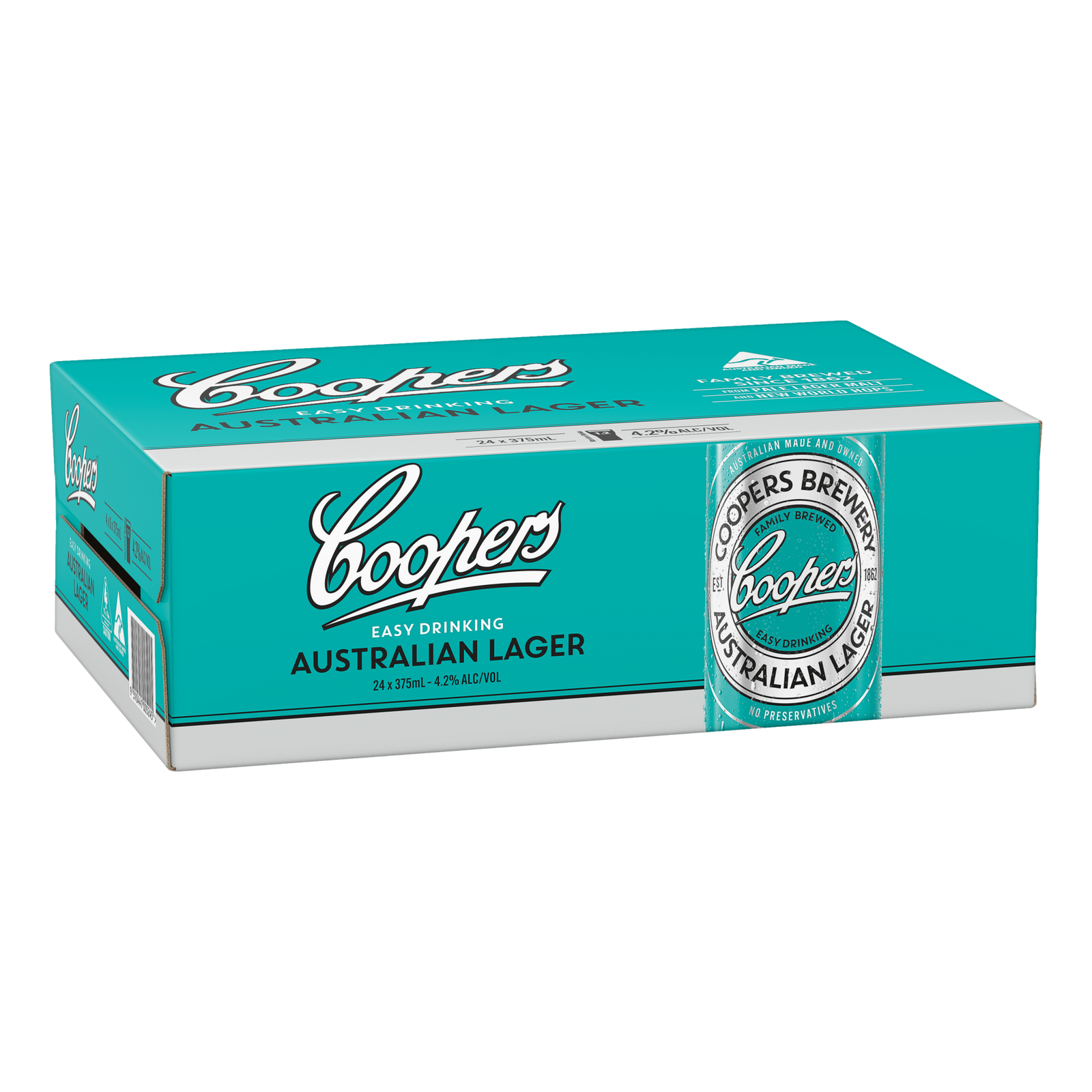 Coopers Australian Lager 375ml Can Case of 24