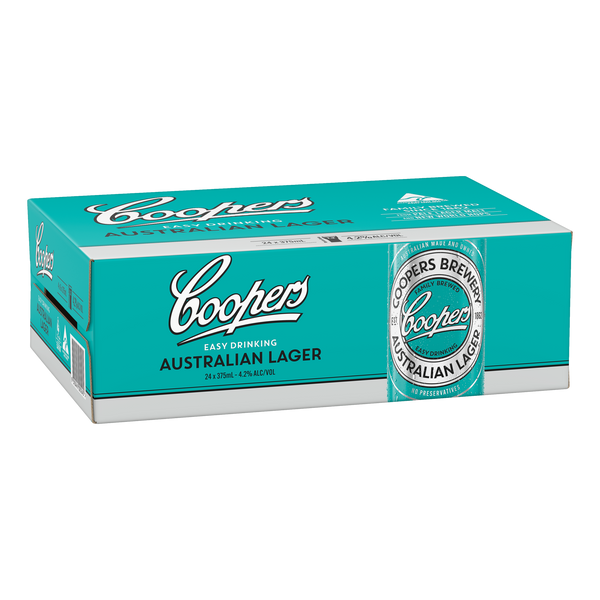 Coopers Australian Lager 375ml Can Case of 24 - Camperdown Cellars