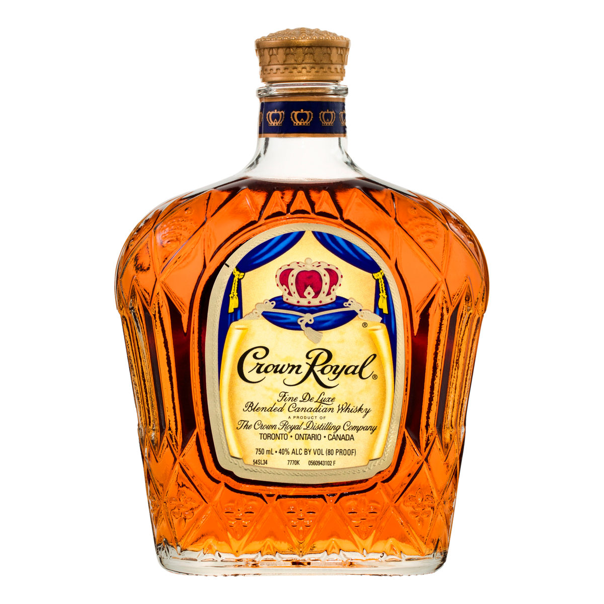 Crown Royal DeLuxe Canadian Whisky 750ml