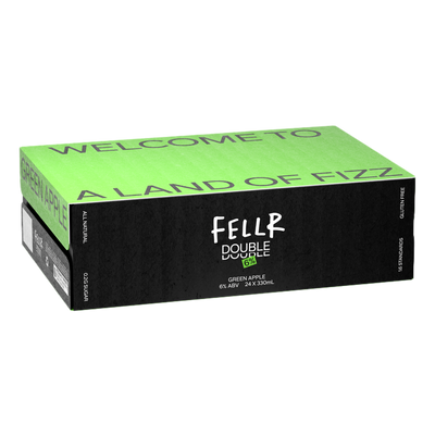 Fellr DOUBLE Seltzer Green Apple 6% 330ml Can Case of 24