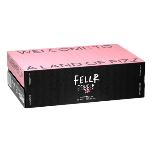 Fellr DOUBLE Seltzer Watermelon 6% 330ml Can Case of 24