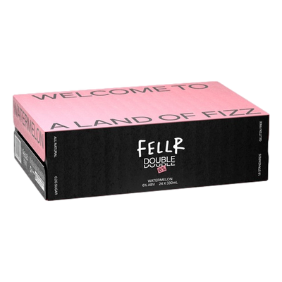 Fellr DOUBLE Seltzer Watermelon 6% 330ml Can Case of 24