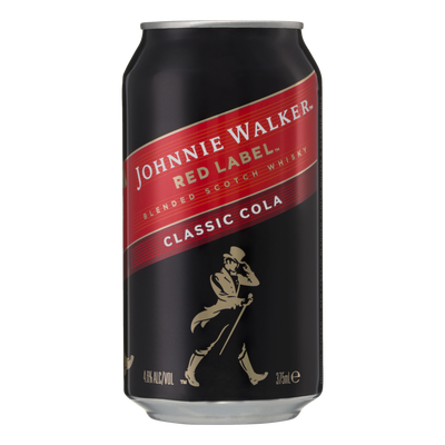 Johnnie Walker & Cola 4.6% 375ml Can 10 Pack