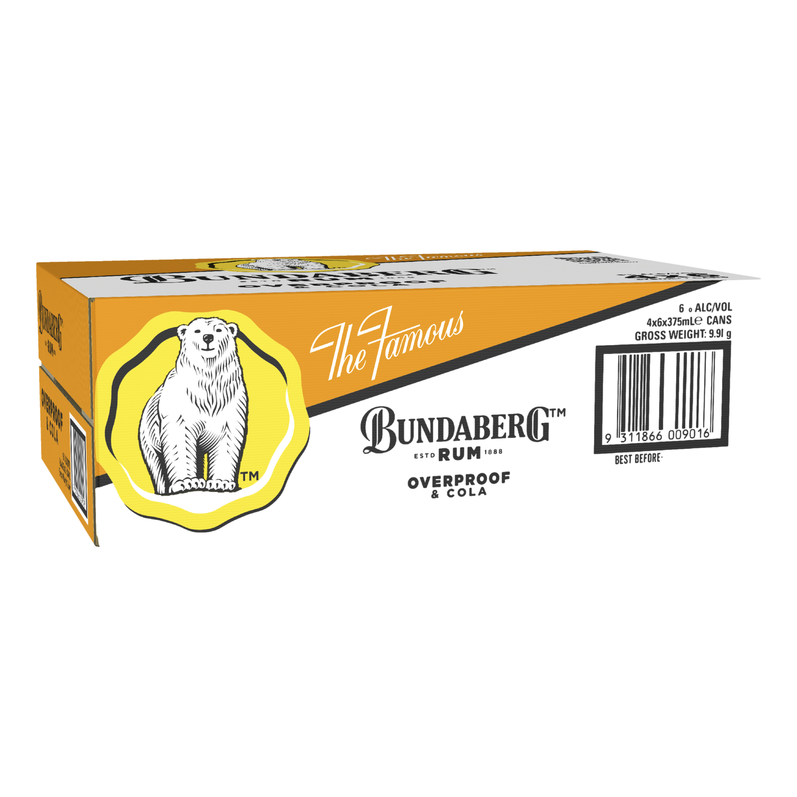 Bundaberg OP Rum & Cola 375ml Can Case of 24
