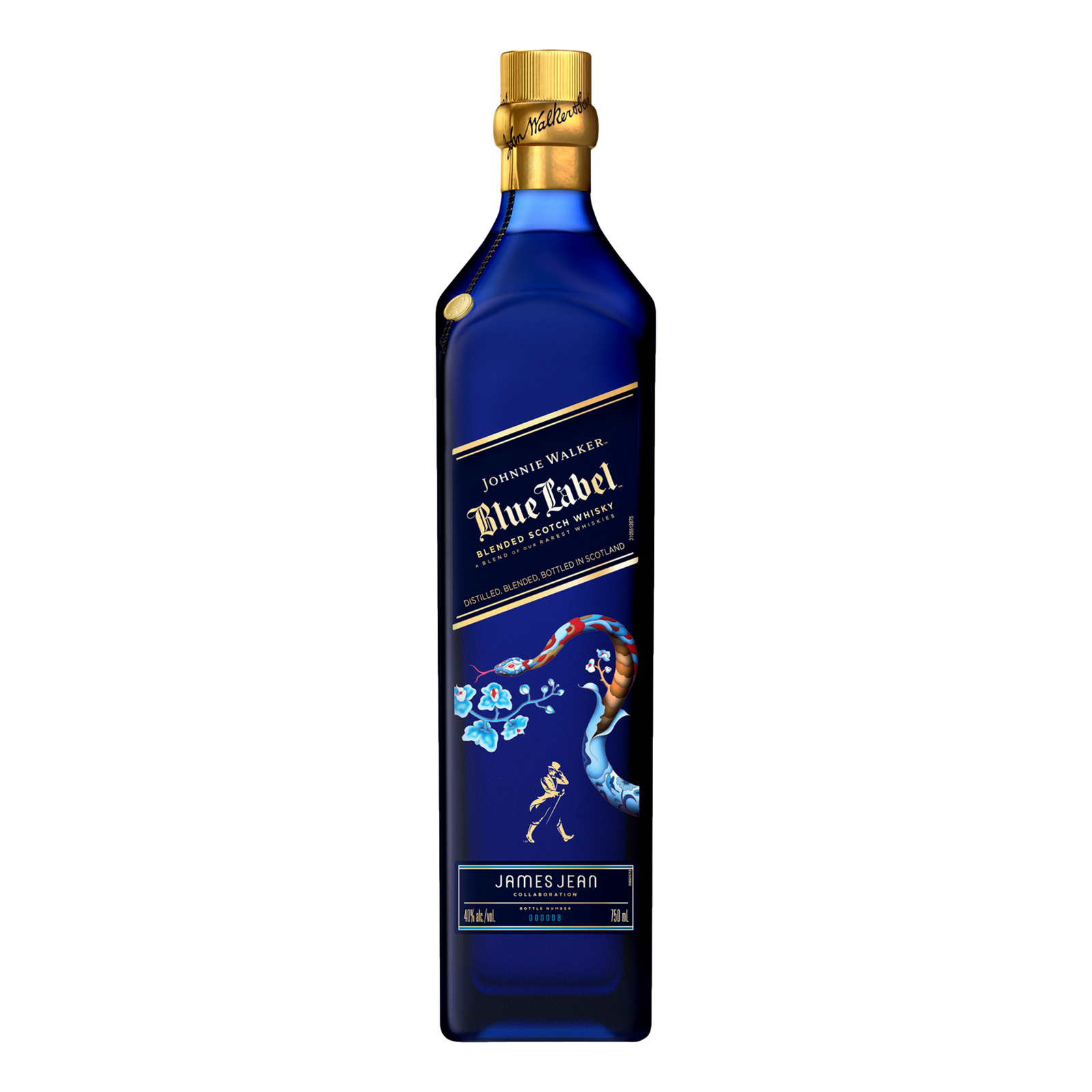 Johnnie Walker Blue Label Blended Scotch Whisky Lunar Year of The Snake x James Jean Limited Edition 750ml
