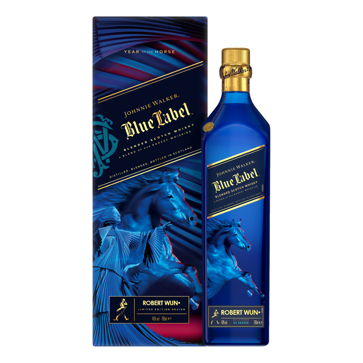 Johnnie Walker Blue Label Blended Scotch Whisky Lunar Year of The Horse Limited Edition 700ml