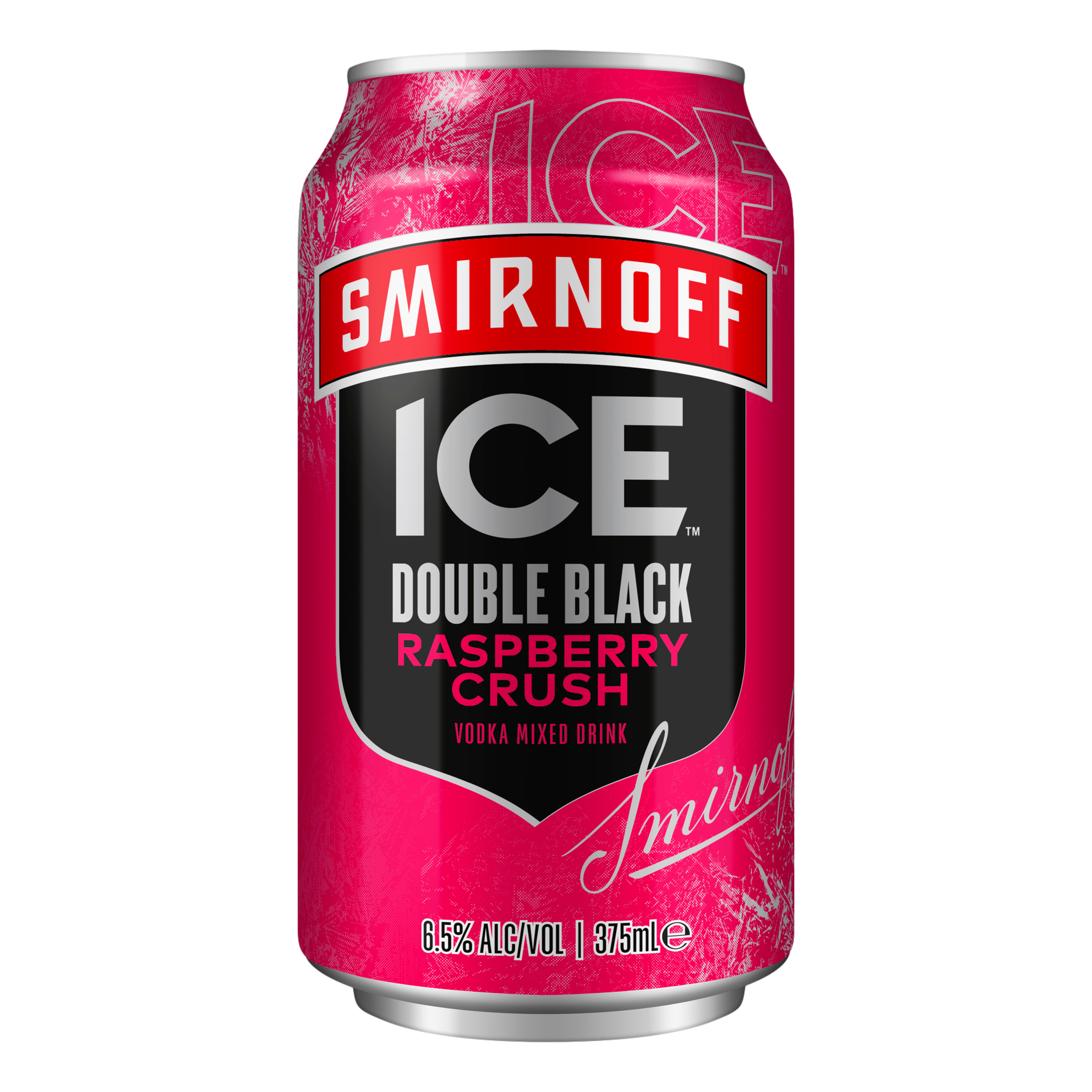 Smirinoff Ice Raspberry Smirnoff Ice Double Black Raspberry Crush 6.5% 375ml Can 10 Pack ...