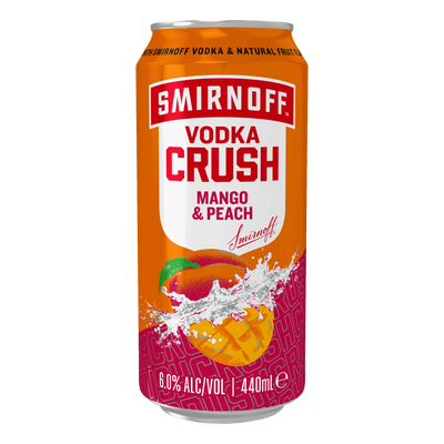 Smirnoff Crush 6% 440ml Can Mixed 10 Pack