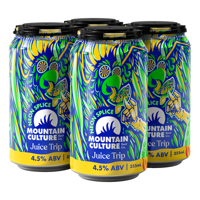 Mountain Culture Juice Trip Neon Splice Hazy Pale Ale 4.5% 355ml Can 4 Pack